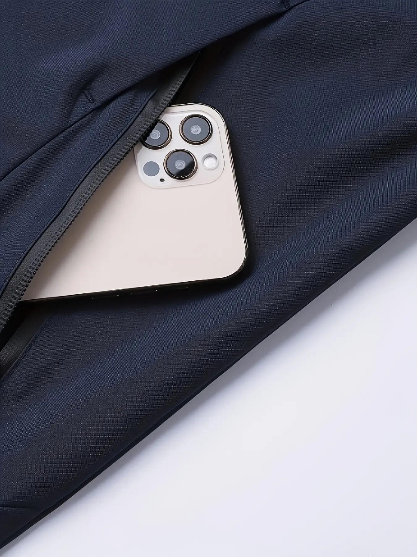 Men's Lightweight Polyester Fashion Long Sleeve Hooded Jacket, Mercury Print, Front Zipper, Casual Outdoor Spring Summer Coat