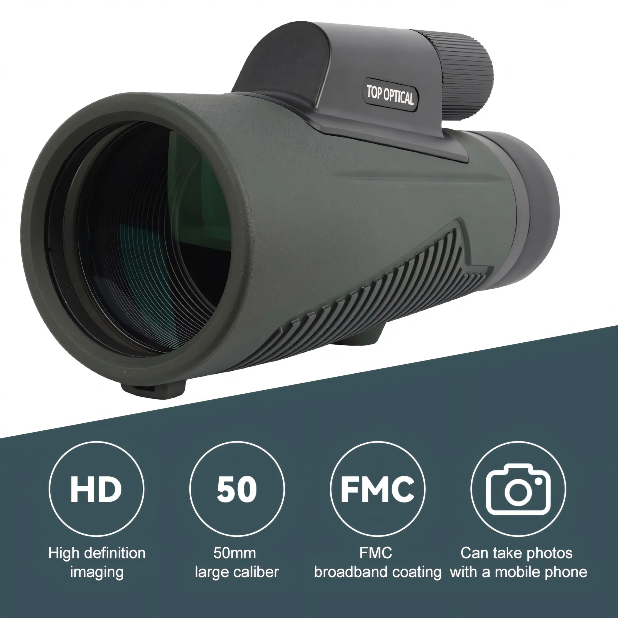 12X50 Monocular Telescope with Tripod & Phone Adapter | BAK4 Prism HD Bird Watching Scope for Wildlife Observation, Hiking & Outdoor Photography MAGNIDOG Portable Telescope