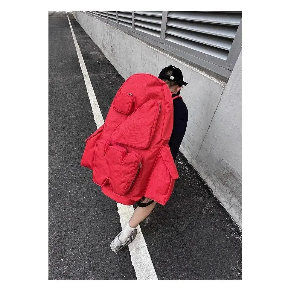 Backpack Nylon Rocket Shaped Fashion New Unisex High-Capacity Splashproof Travel Backpack Street Style