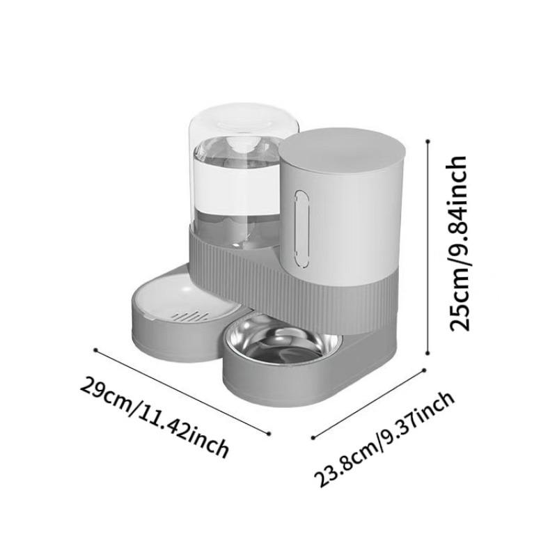 New Automatic Cat and Dog Feeder & Water Dispenser Combo Dog Bowl and Cat Bowl Two-in-One Water Dispenser