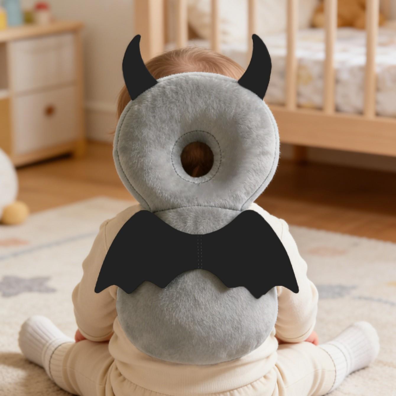 Baby Head Protection Backpack, Adjustable Safety Pillow for Walking and Crawling, Christmas-Themed Walker Protective Pad