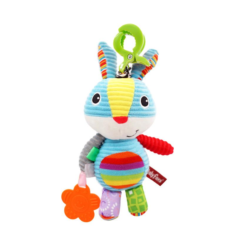 Baby Rattle Toys Animal Hand Bells Mechanical Octave piano Baby Music Rattle for Kid Bed and Stroller Elephant lion cow cat