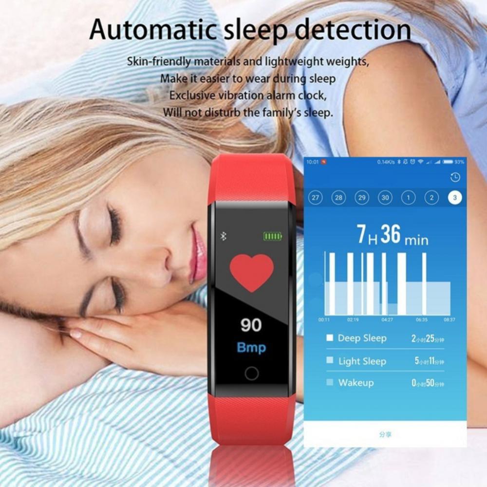 115plus Smart Watch for Men and Women, Bluetooth Wireless Fitness Tracker with Heart Rate, Blood Pressure Monitor, Remote Camera, Waterproof Design & Wireless Charging for Fitness Enthusiasts