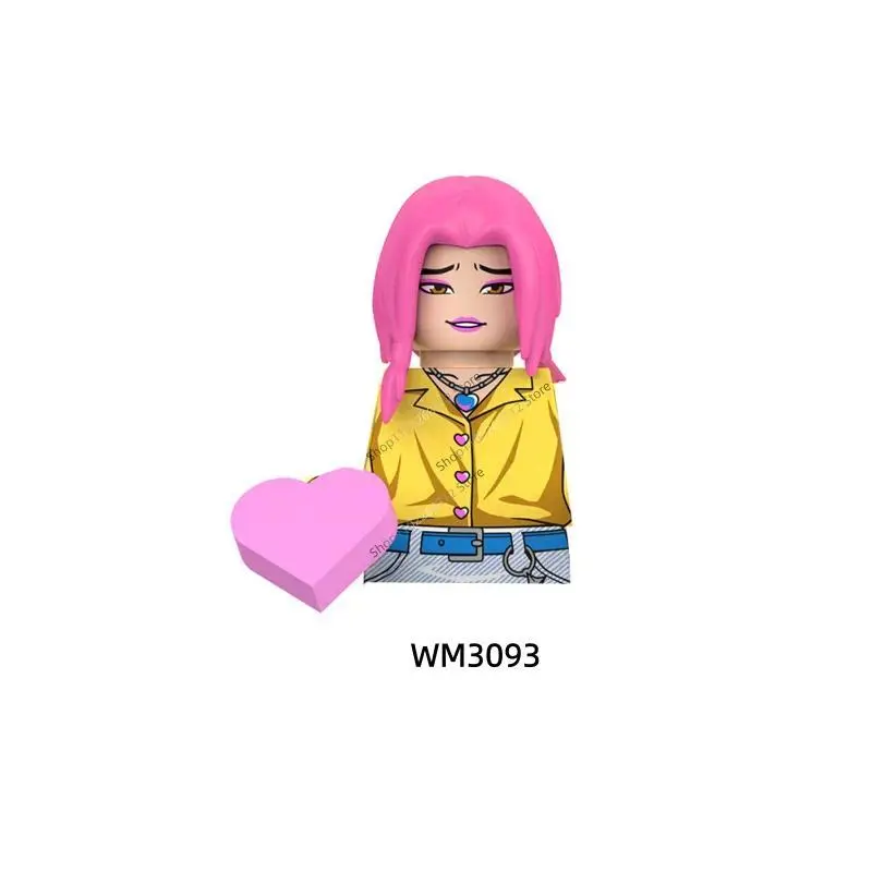 New Korean Wave pop Anime WM3082-WM3090 Bricks WM6230 Action Figure Cartoon Character Figurines Building Blocks Model Toys Gifs