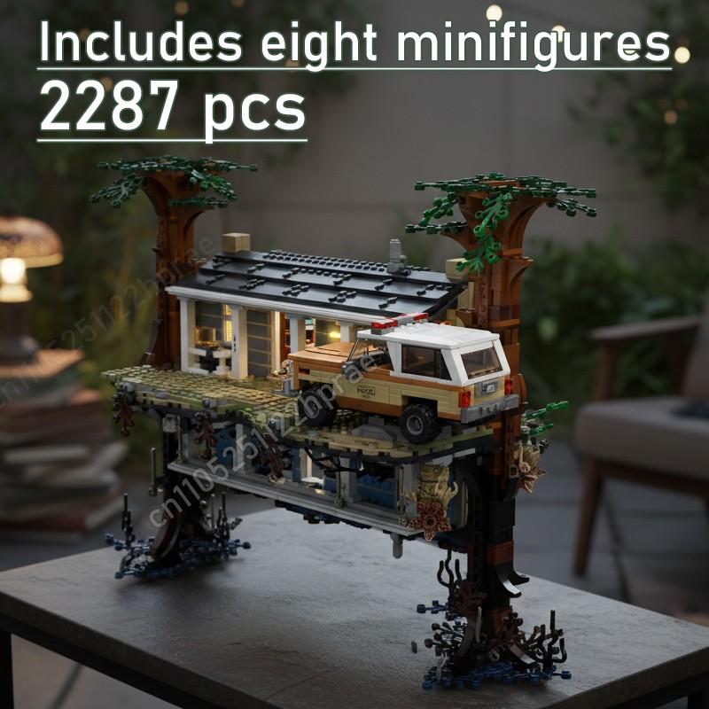 2287 Pcs Stranger Things Inverted World Building Blocks Toy Includes Eight Minifigures Compatible with 75810, Creative Playset for Kids Ages 6+, Perfect Gift Idea