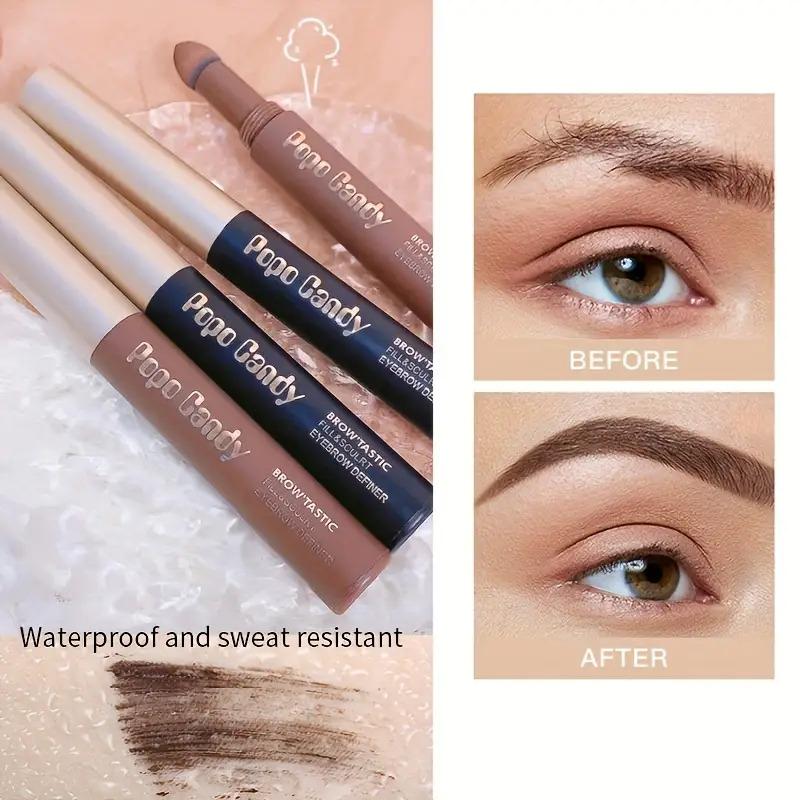 Sponge-Tip Eyebrow Mascara - 3D Sculpting Gel |   Waterproof & Smudge-Proof |   Natural-Looking & Easy to Apply |   Versatile for Daily Makeup |   Premium Shades: Black, Coffee, Brown
