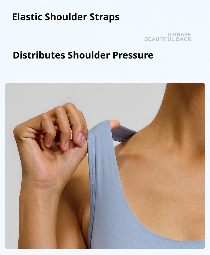 Color Block Sports Bra for Women, High Impact Shockproof & Push Up Fitness Tank Top, Running Yoga Beauty Back Bra