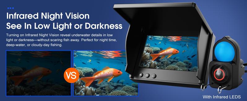 Christmas Gifts Underwater Fishing Camera, Fish Finder with 4.3 Inch Screen and Waterproof Camera, Fall Gifts, Underwater Fish Finder, Fishing Equipment, Fishing Stuff, for Fish Tank Christmas Gifts Underwater Fishing Camera, Fish Finder with 4.3 Inch Screen and Waterproof Camera, Fall Gifts, Underwater Fish Finder, Fishing Equipment, Fishing Stuff, for Fish Tank