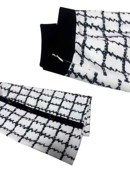 Women's Plaid Print Blazer Jacket & Skirt Set, Casual Elegant Color Block Lapel Design, Long Sleeve Office Wear, Two-Piece