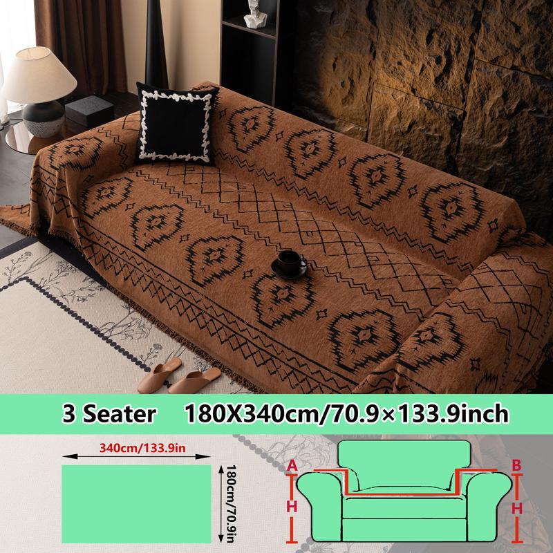 European Style Thickened Chenille Sofa Cover Blanket, Couch Covers, Warm Design, Multiple Colors & Sizes Available, Perfect for Living Room Decor