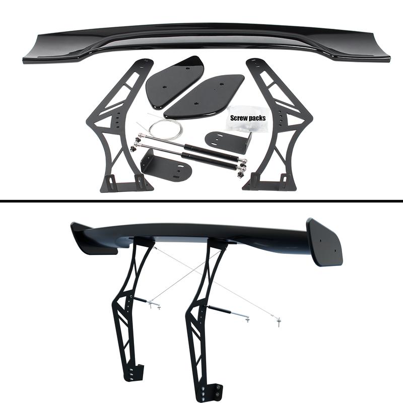 MUTUSAISI Universal 55inch GT Racing Spoiler Chassis Mount Trunk Wing Accessories for Most Vehicles