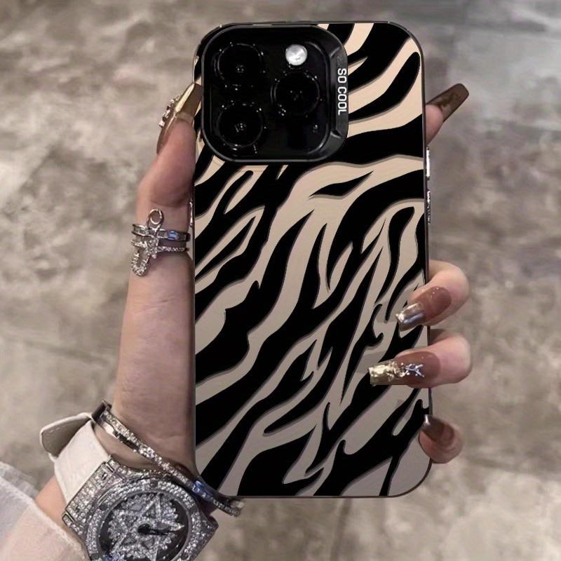 Creative Zebra Pattern Protective Shockproof Ultra-Thin Phone Case Cover Protector, Camera Lens Protection, Fits iPhone 16/15/14/13/12/11/plus/pro Max, Perfect Gift