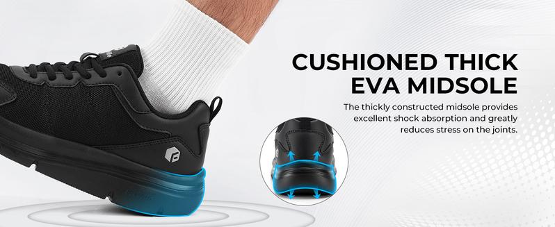 FitVille Men's Walking Shoes Wide Width Lightweight Comfortable Sneakers Max Cushioning Shoes for Plantar Fasciitis Relief FitVille Men's Walking Shoes Wide Width Lightweight Comfortable Sneakers Max Cushioning Shoes for Plantar Fasciitis Relief