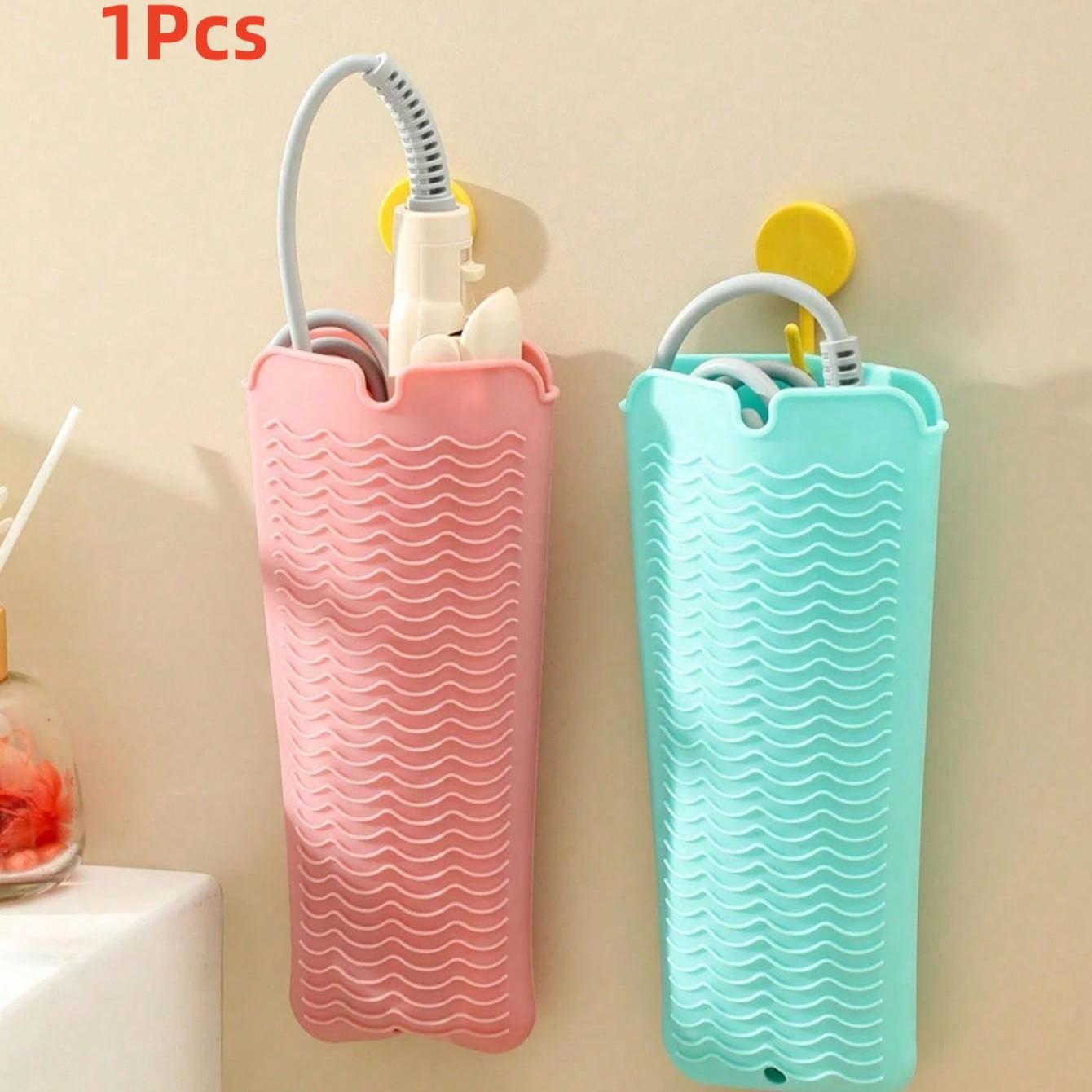 Organic Silicone Heat-Resistant Pad, Hair Straightener Storage Bag, Mini Iron Pouch, Curling Wand Holder, Travel Makeup Brush Rack