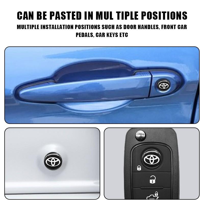 Car Door Lock Dustproof and Anti-Jamming Protective Durable Decorative Keyhole Sticker for Toyota Corolla C-hr Rav4 86 Avensis T25 Auris Land Cruiser Yaris Hilux Prius Camry