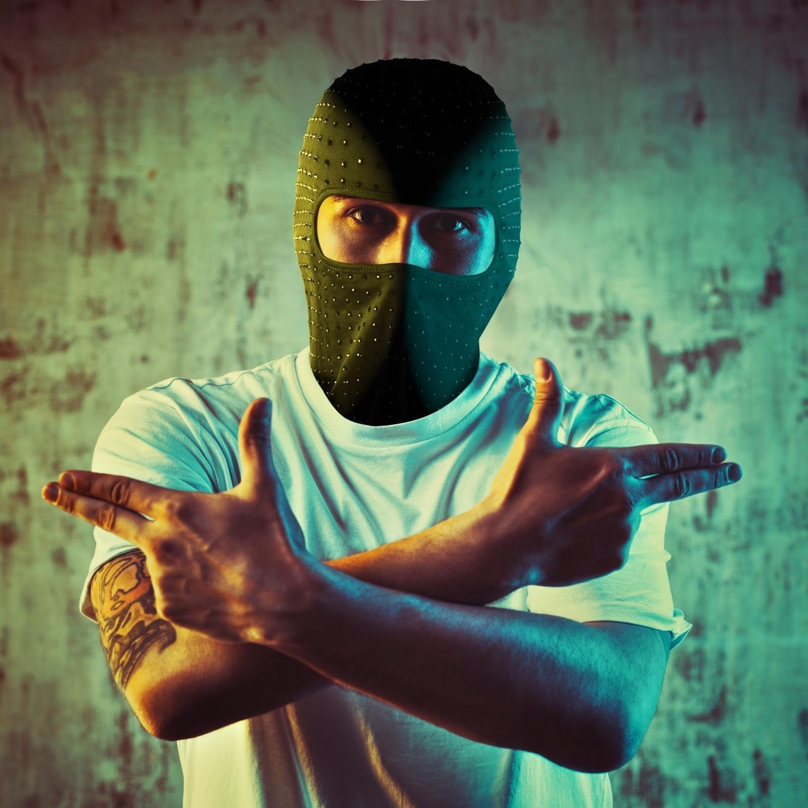 Balaclava Face Mask, Summer Cooling Neck Gaiter, UV Protector Motorcycle Ski Scarf for Men/Women black unisex face covers & mask