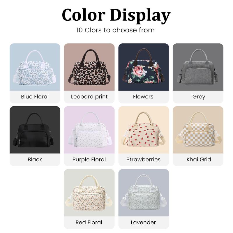 MEXS Lunch Bag Tote Bag Lunch Organizer Lunch Holder Insulated Lunch Cooler Bag 11L for Picnic Work for Women/Men