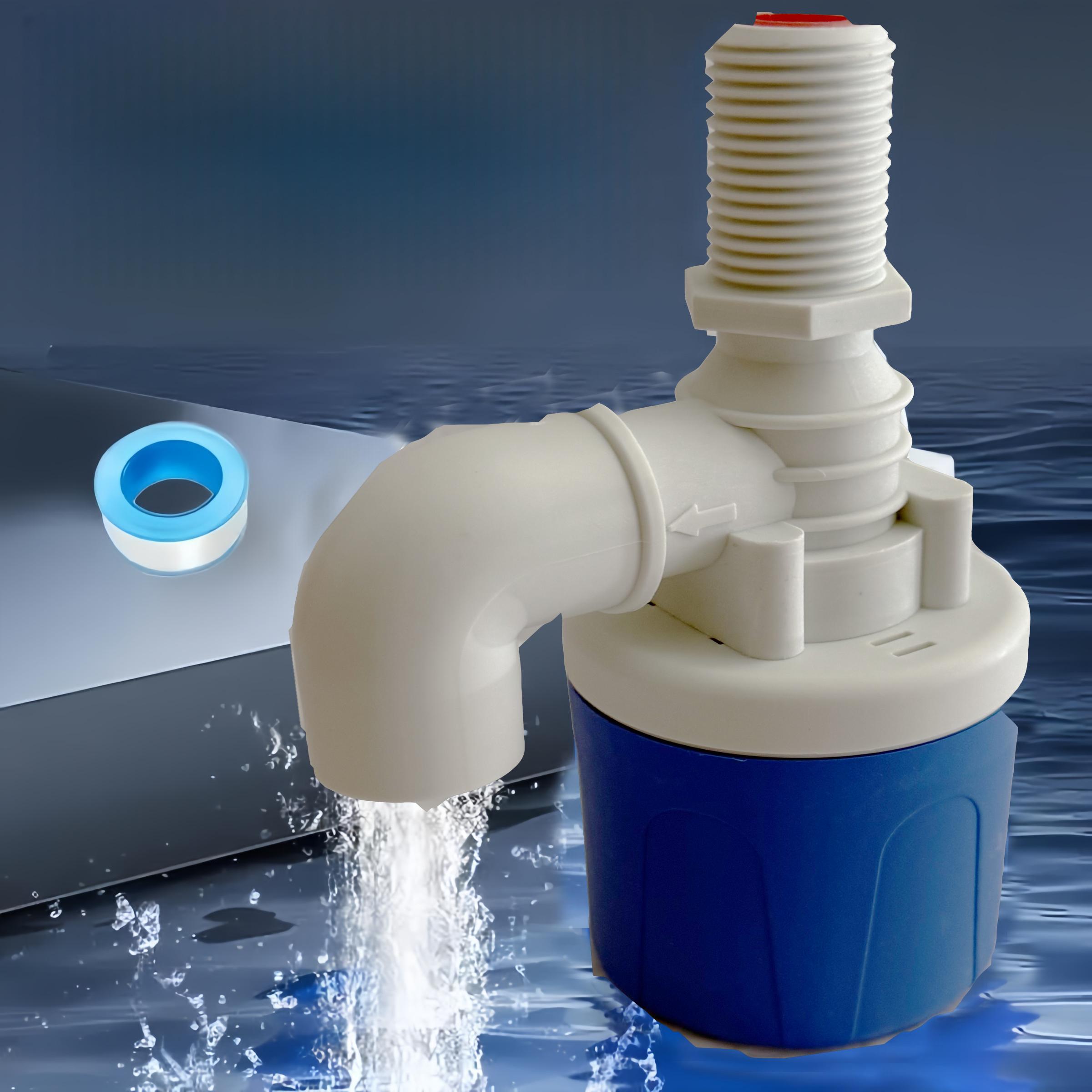 Automatic Water Level Control Float Valve, 1/2" Water Level Control Float Valve, Durable Nylon & Stainless Steel Valve for Pools, Tanks, Outdoor Projects, Fittings