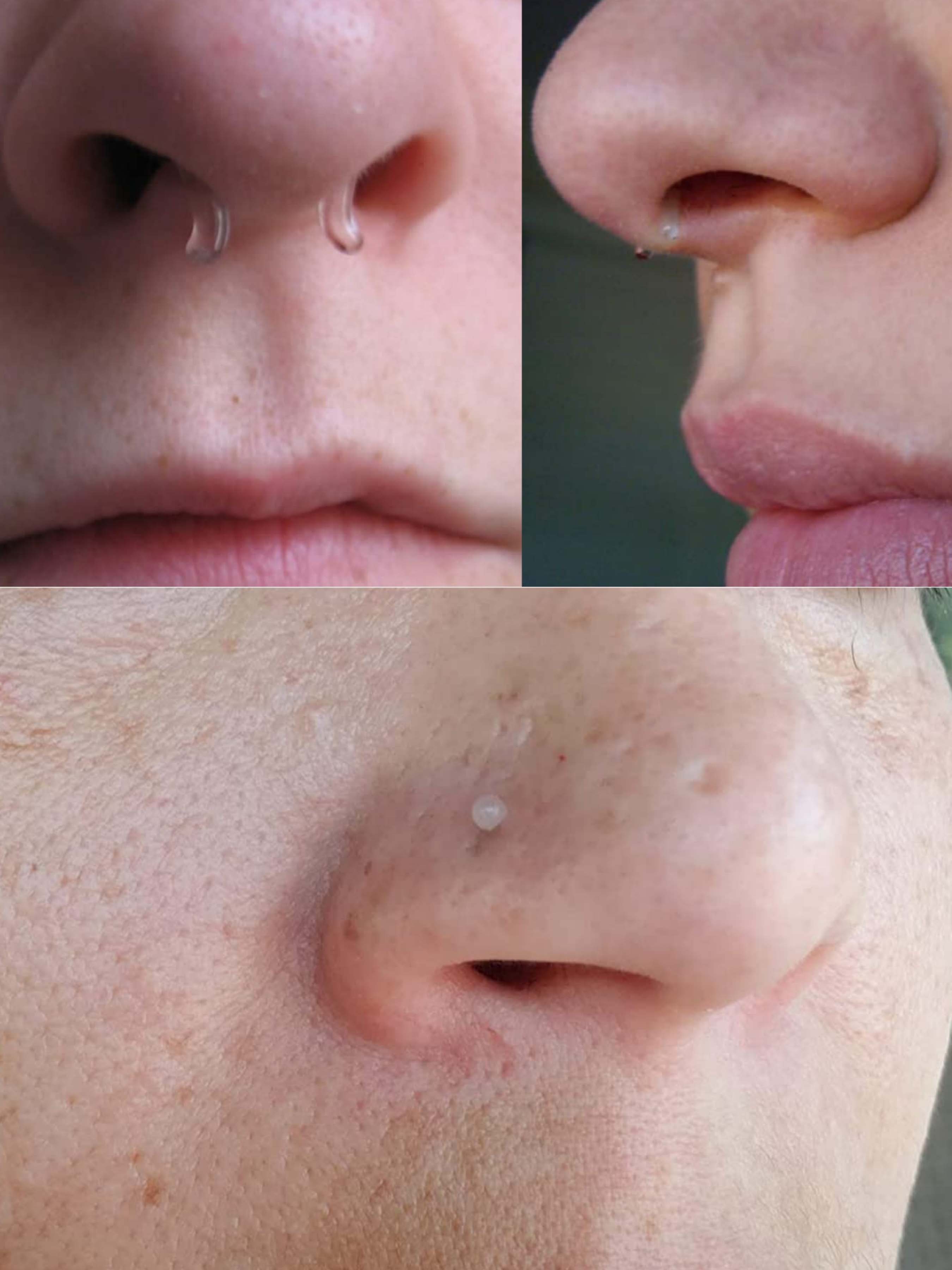 Clear Nose Rings & Studs - Plastic Nose Piercing Retainers - 16g, 20g - Clear Cartilage Earrings & Lip Piercing Retainer