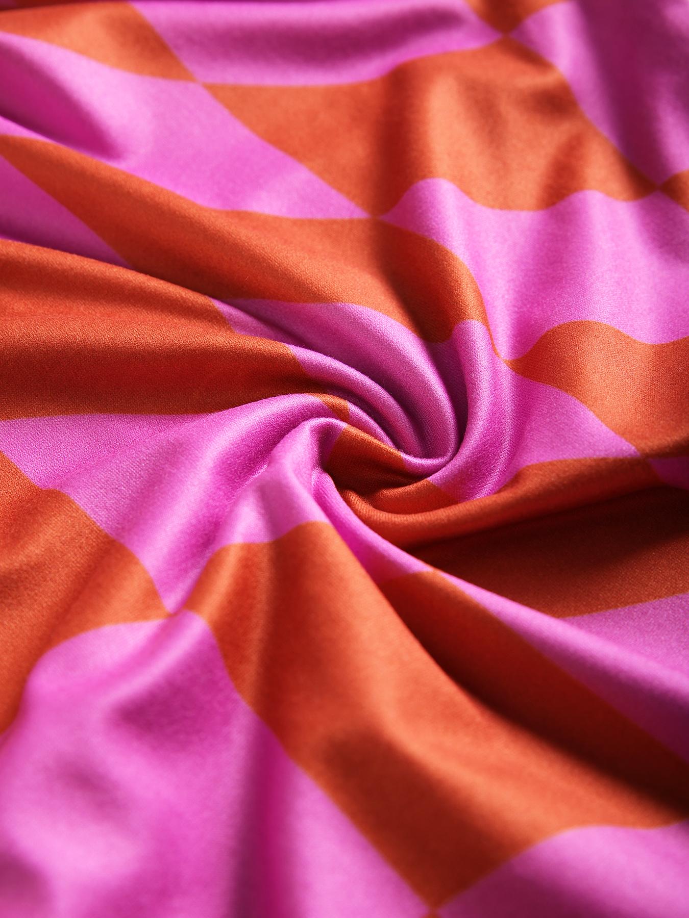 Women's Plaid Print Lapel Collar Button Front Shirt & Elastic Waist Pants Loungewear Set, Comfort Long Sleeve Top & Trousers PJ Set, Women's Sleepwear For Spring & Fall