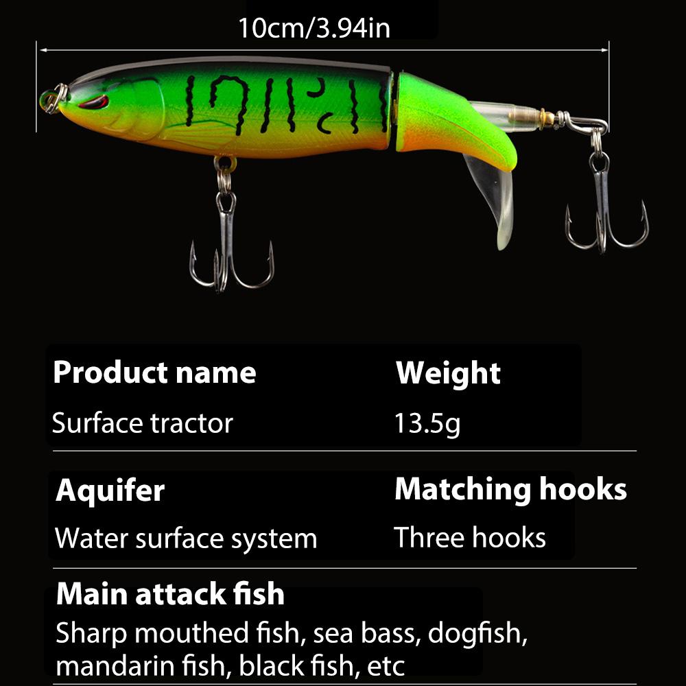 [FreeShip] 5/10pcs Artificial Fishing Lure, 13.5g Simulation Fishing Lure with Hook, Fishing Accessories for Outdoor Fishing Equipment, 10cm Whopper Plopper, Swimbaits, Fishing Lure Bait