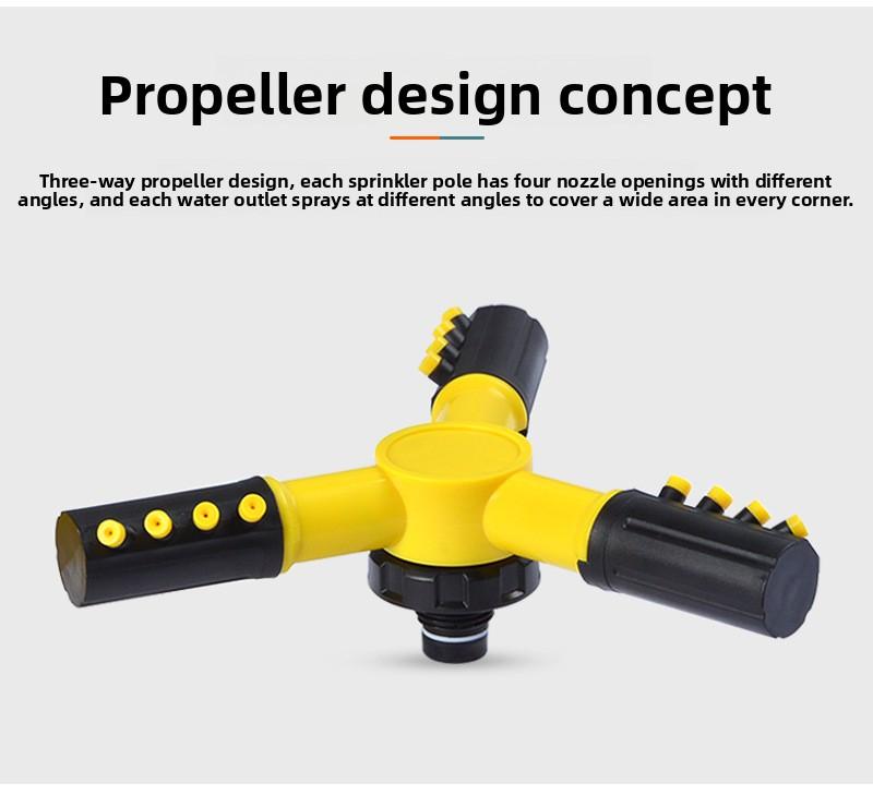 Eco 360-Degree Rotating Automatic Sprinkler for Villas and Gardens, ideal for watering lawns and can be connected in series