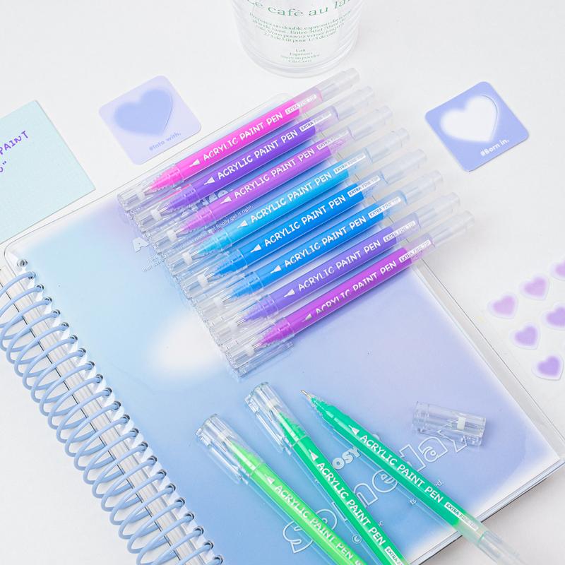 Acrylic Gel Pens for Drawing Ultra Fine ST Point 1.0 Set of Vibrant Color Ink Markers for Journaling Crafts Art Supplies Ideal for Students Artists tiktokshopblackfriday