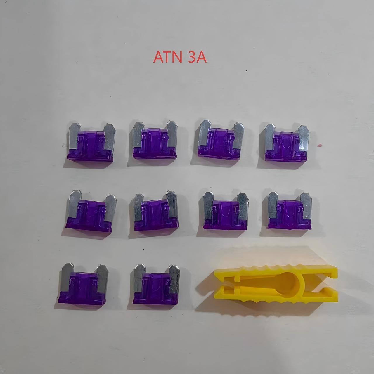 (10 Pack), ATN Micro Blade Fuse, Nickel Plated, 12 Amp Specifications Available, Suitable for Cars, Trucks, Boats, Motorcycles, SUVs