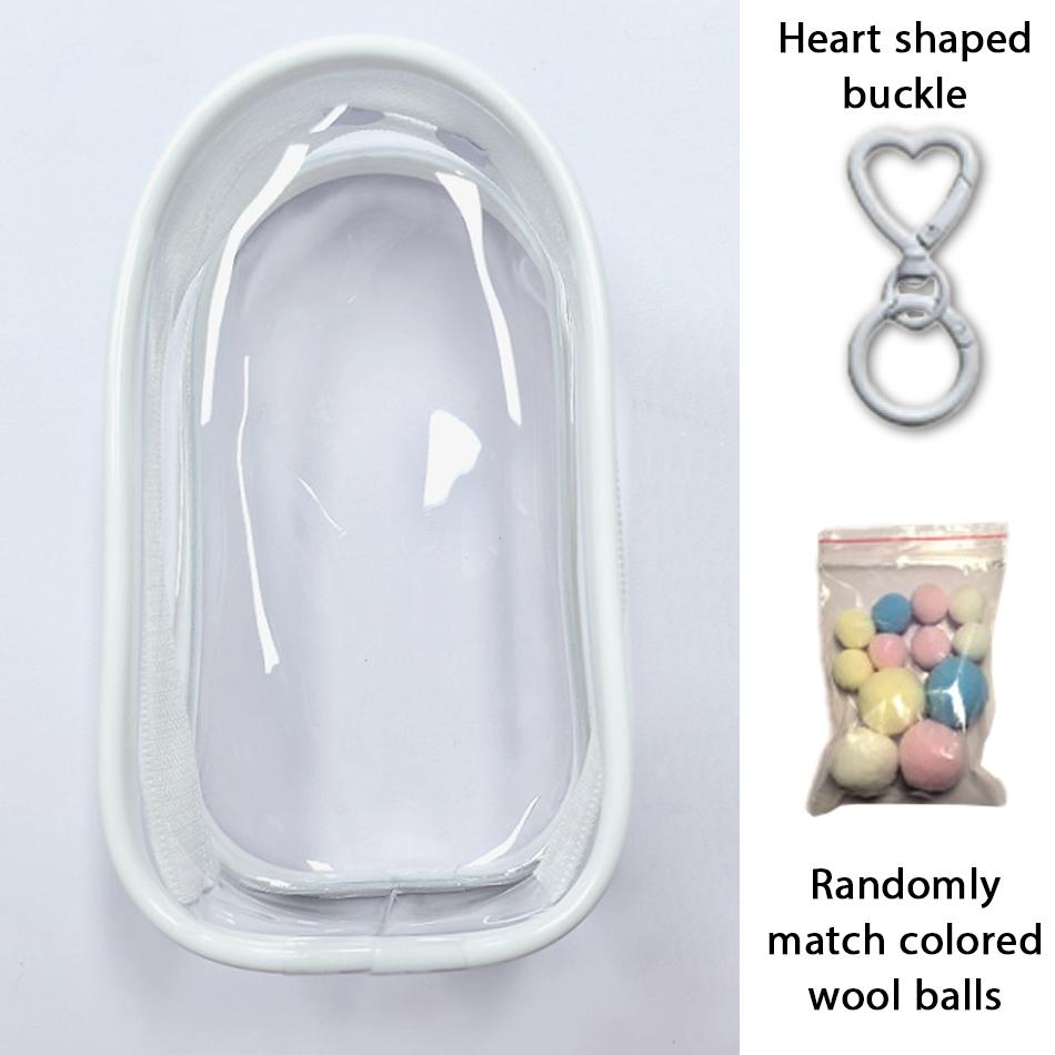 Mini Labubu Colorful Protector Case Organizer Box, For Labubu 4.0 the Monsters Pin, Love Series Outdoor Display Bag, Perfect for Collectors