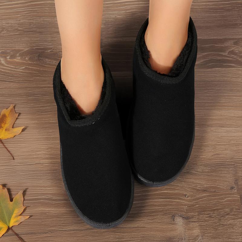 Women's Platform Snow Boots for Women Winter Suede Ankle Mini Boots with Lined Springfresh
