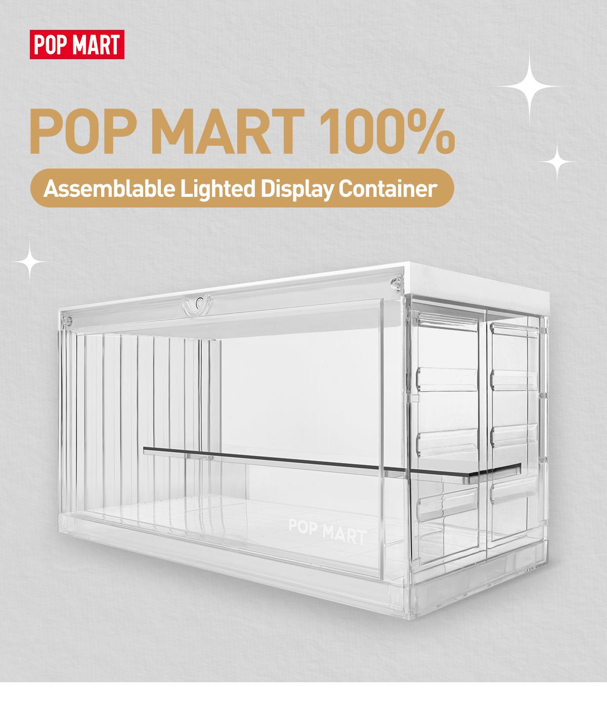POP MART POP MART 100% Assemblable Lighted Display Container