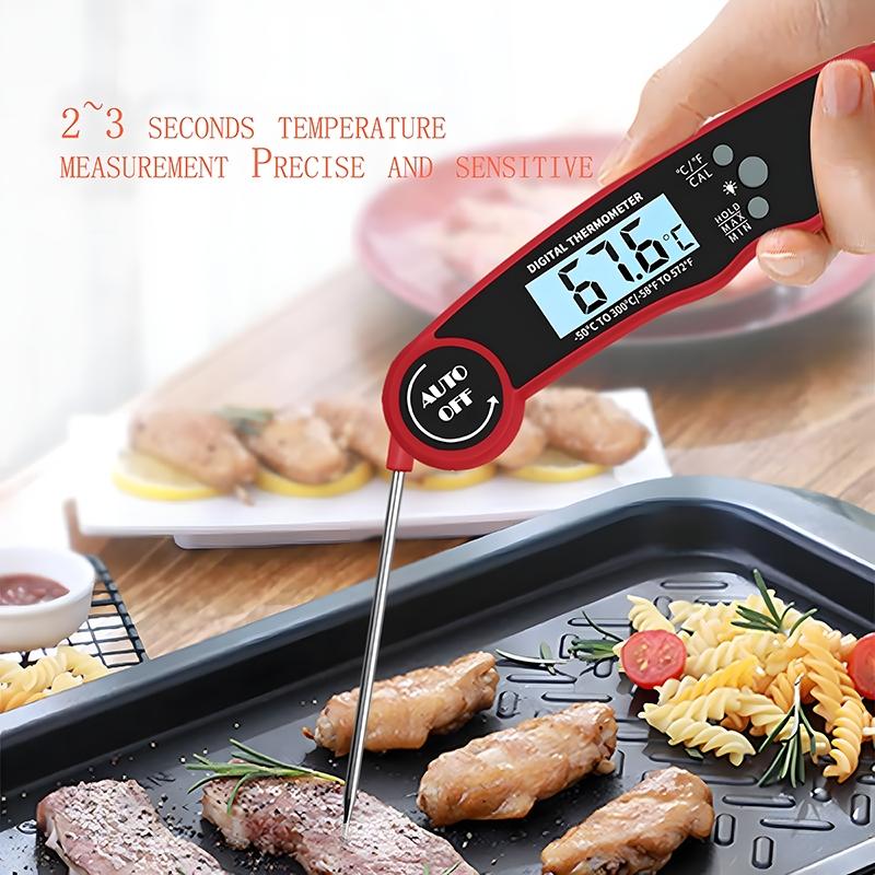 Digital Meat Thermometer, 1 Count Waterproof Food Thermometer, Instant Read Kitchen Thermometer for Dining Room Barbecue Home, Digital Cooking Thermometer Digital Meat Thermometer, 1 Count Waterproof Food Thermometer, Instant Read Kitchen Thermometer for Dining Room Barbecue Home, Digital Cooking Thermometer