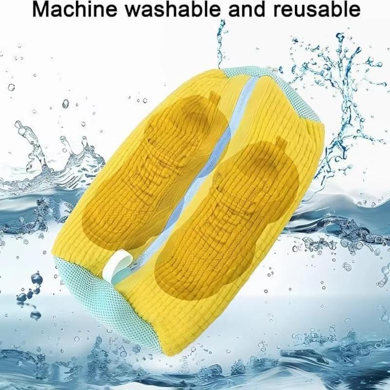 Durable Reusable Shoe Bag, Fits All Shoes, 360° Cleaning, Home Washing Machine Protection, Prevents Deformation, Travel Laundry, Wash Bags