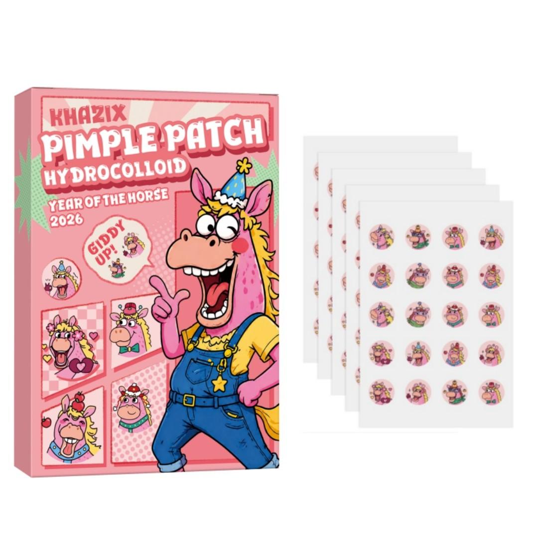 Cute Pimple Patch, Non-Irritating Makeup Covering Patch, Breathable, Daily Facial Care, Portable, Travel & Party Essential
