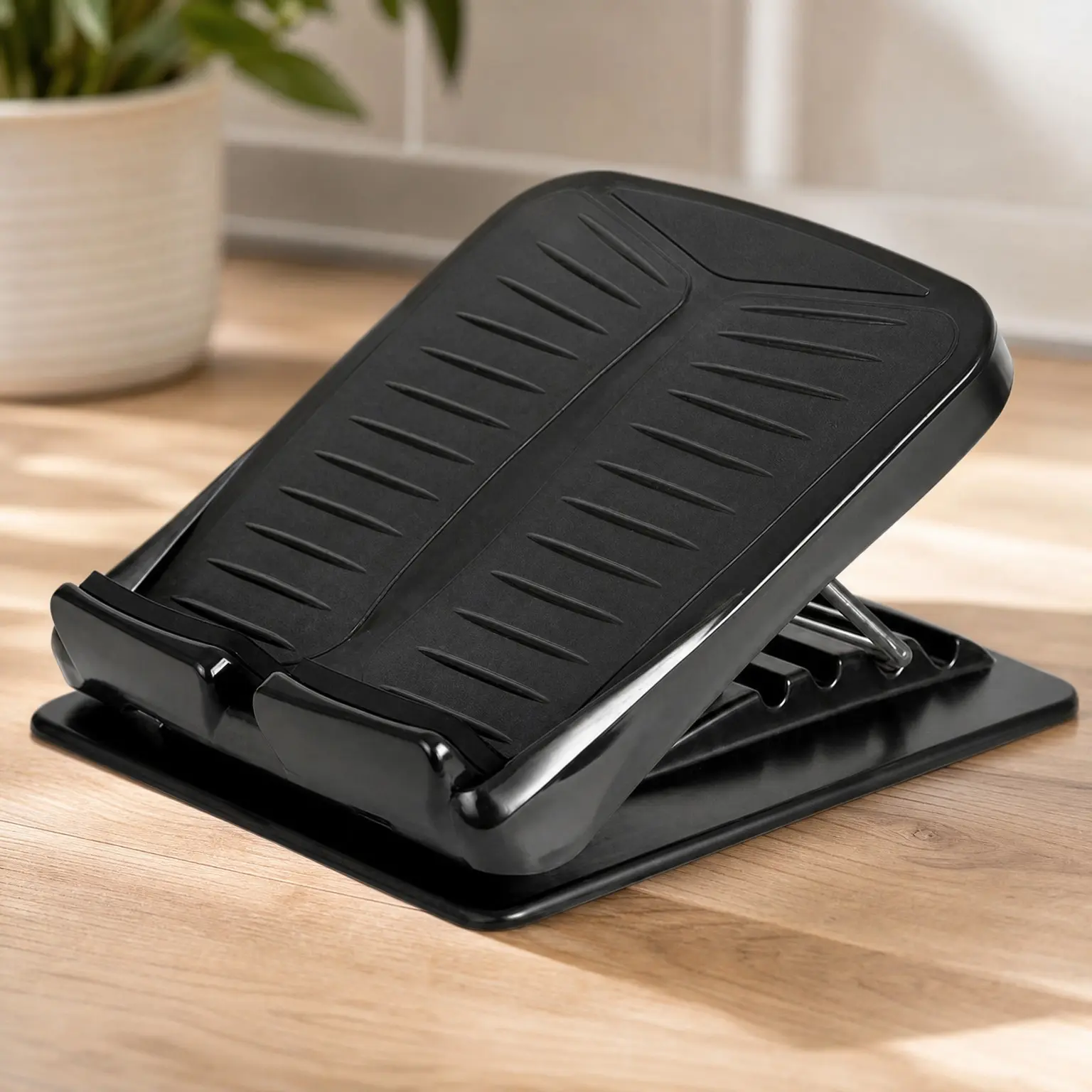 Slant Board, ABS Plastic, Portable, 5 Adjustable Angles 20°-50°, Non-Slip Surface, 3.7 lb Lightweight Design, Secure Heel Support for Calf and Ankle Stretching, Physical Therapy, Home, Gym and Travel Use