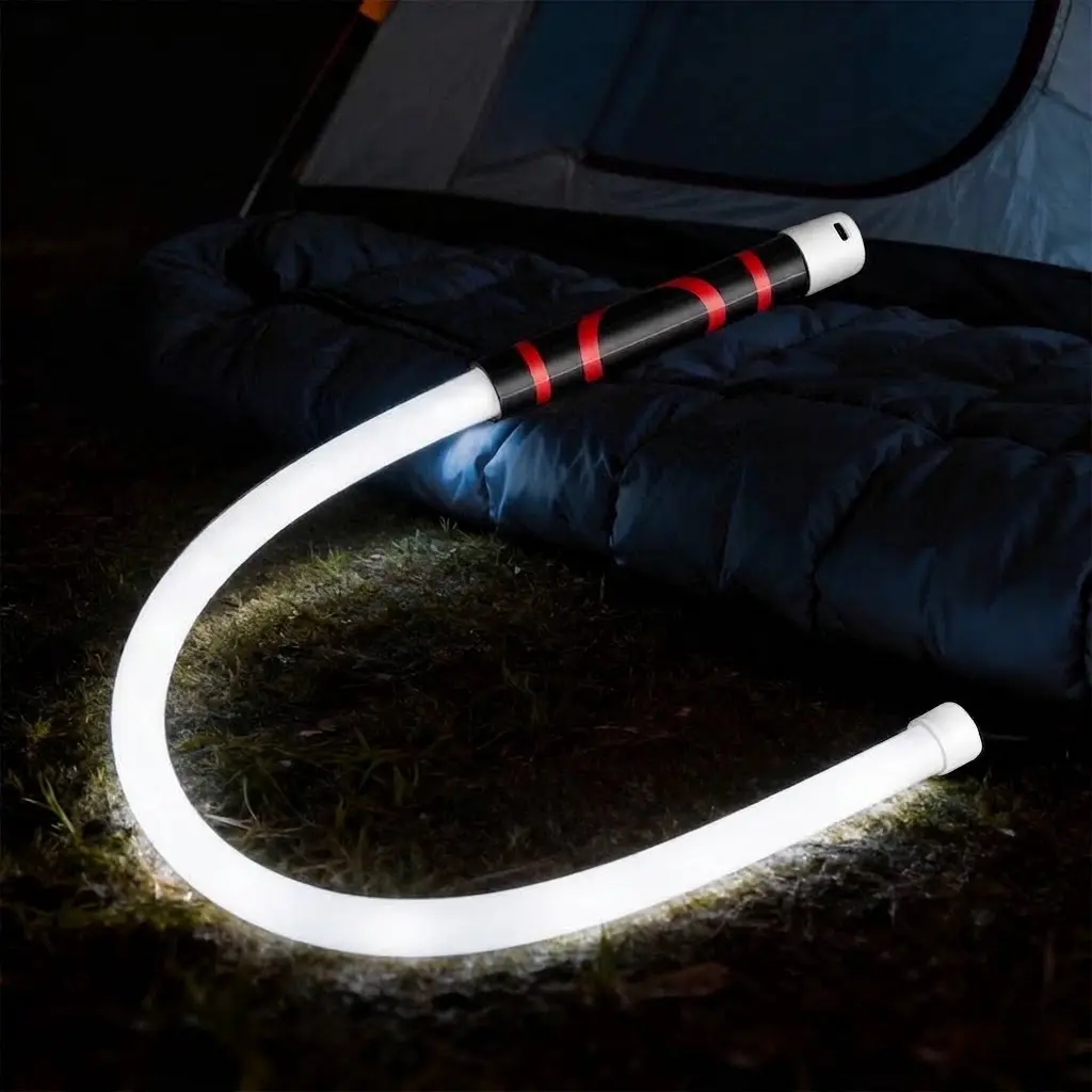 Flexible LED Flashlight Stick, 30' Bendable Mechanic Work Light Rechargeable High Lumen Professional Light 3 Lighting Modes Automotive Illumination Tool Car Repairs Inspections Tight Spaces