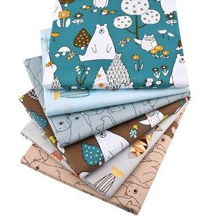 56Pcs Cotton Fabric Bundles, Floral Plaid Polka Dot Quilting Fabric for DIY Sewing Craft
