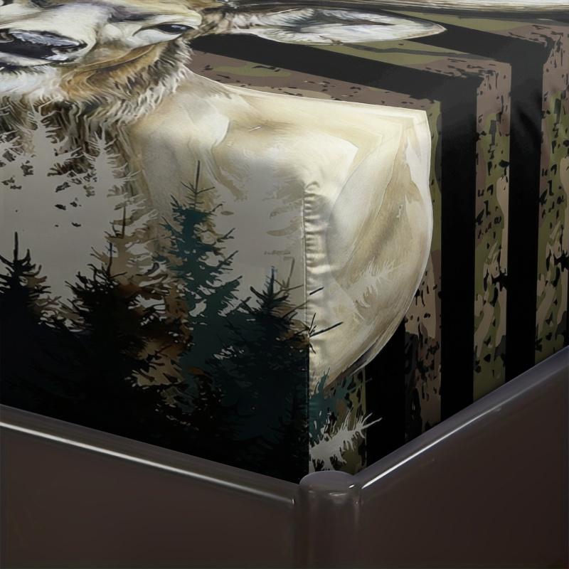 3-piece set, oversized bedding sheet set, including 1 sheet and 2 pillowcases, durable and comfortable design, perfect for bedroom use, ideal gift, easy to maintain fabric