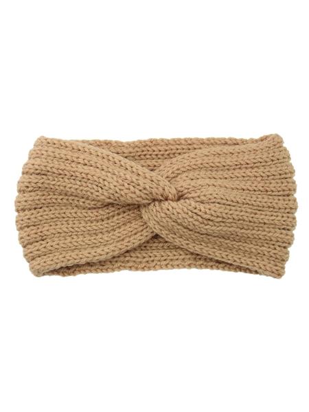 Knitted Cross Yarn Headband Set, Handmade Thickened Ear Protection Hat, Fashion Warm Hair Accessory for All Seasons