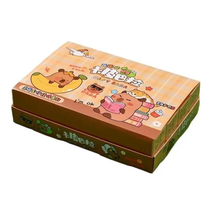 24 Box Capybara Blind Box Keychain Figurine Pendant School Gate Student Reward Small Toy Cute, Kids Collectible Toys, Random Surprise Gifts