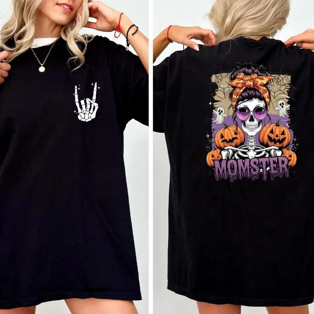 Thick Thighs and Spooky Vibes , Halloween, Spooky Season , Retro Halloween Funny Halloween Cut File for Cricut Digital Black-Hoodie Black-Sweatshirt