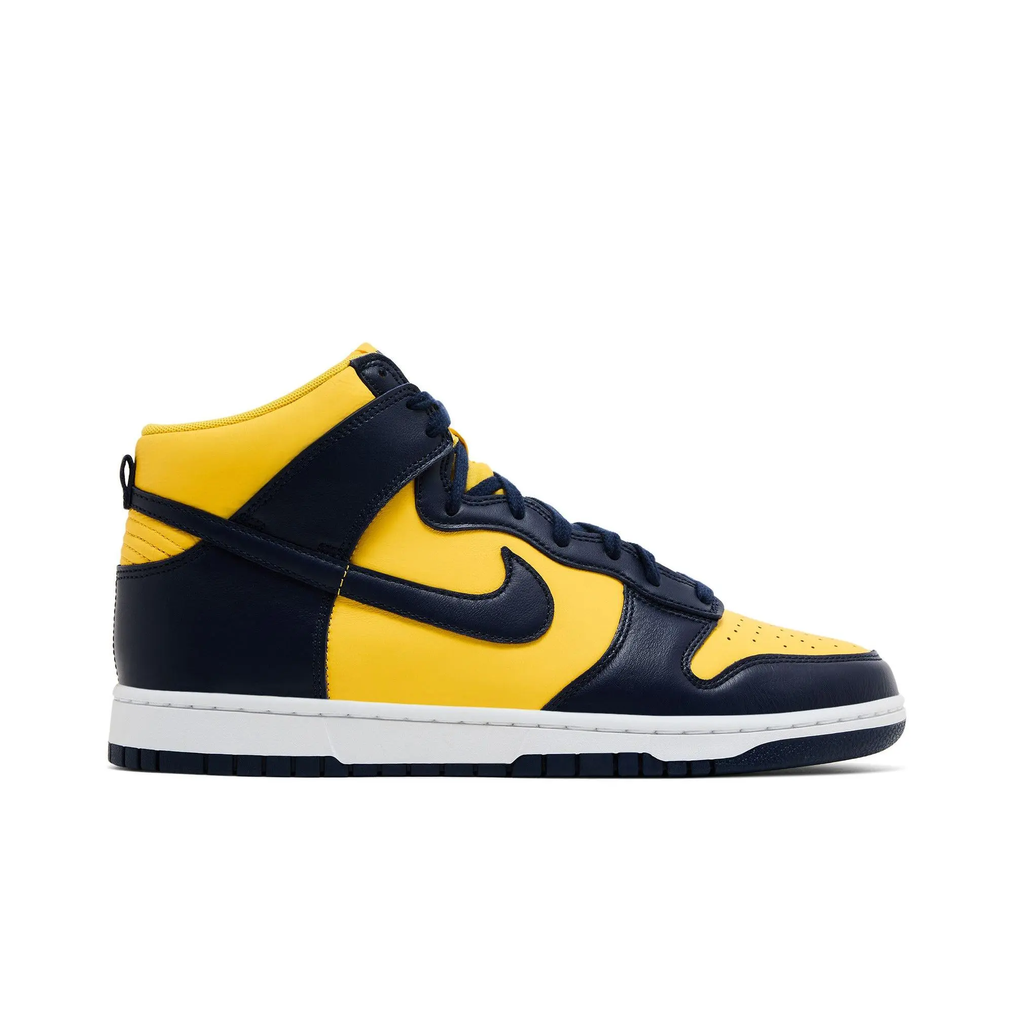 Nike Dunk High 'Michigan' 2025 (Unisex) Varsity Maize/Midnight Navy/Coconut Milk/Sanded Purple sneakers HF3143 700