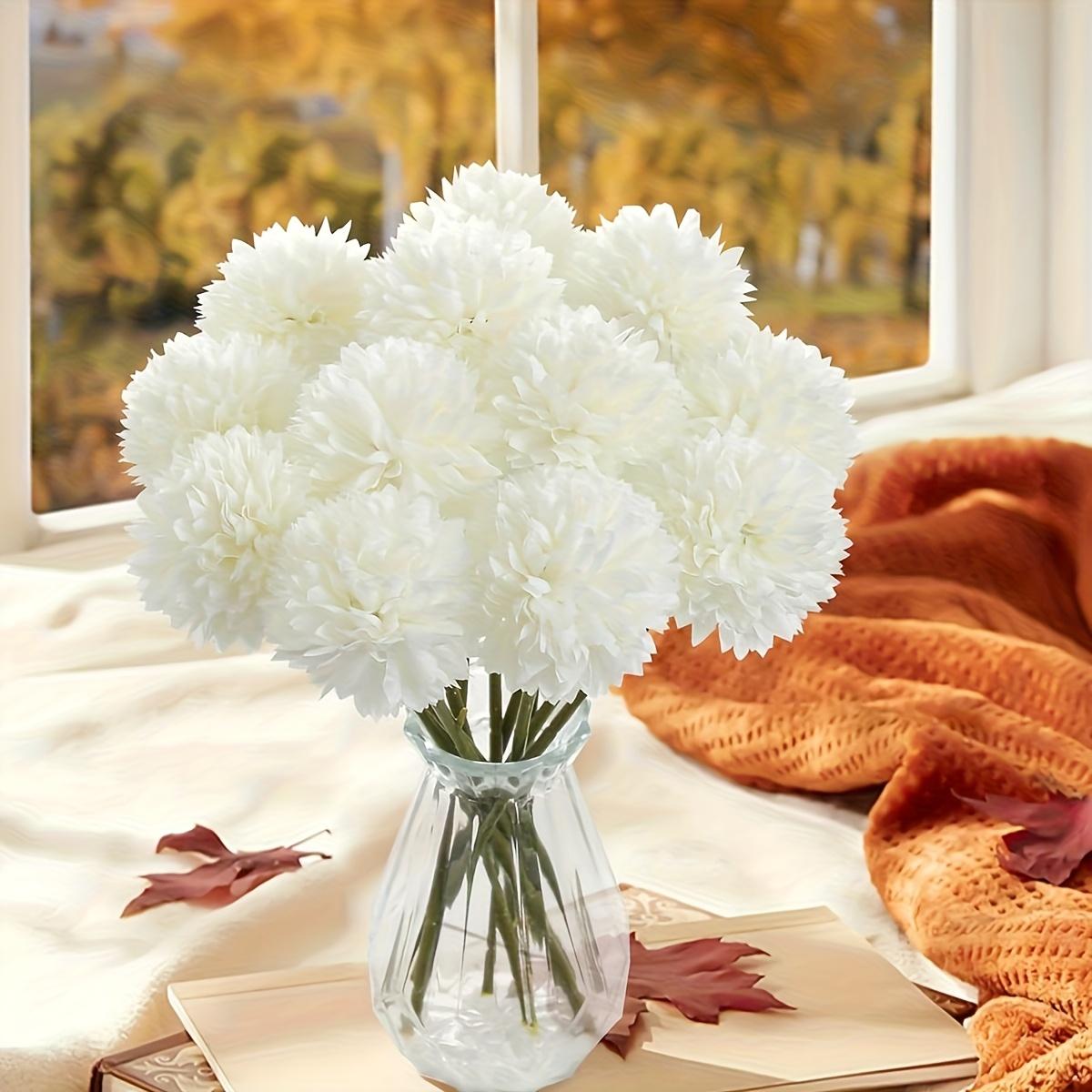 8 Stems Artificial Chrysanthemum Bouquet, Assorted Colors Available