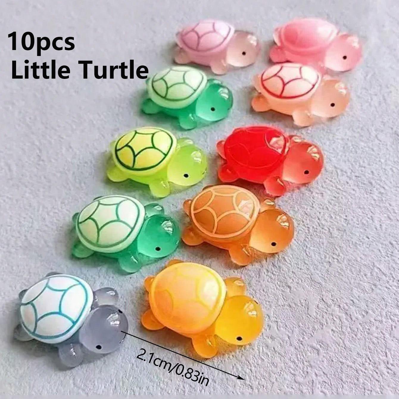 Glowing Large Turtle Decor, 15 Small Turtles Included, Unique Handmade Storage Box, Party Gift, Home Decoration, No Power Needed