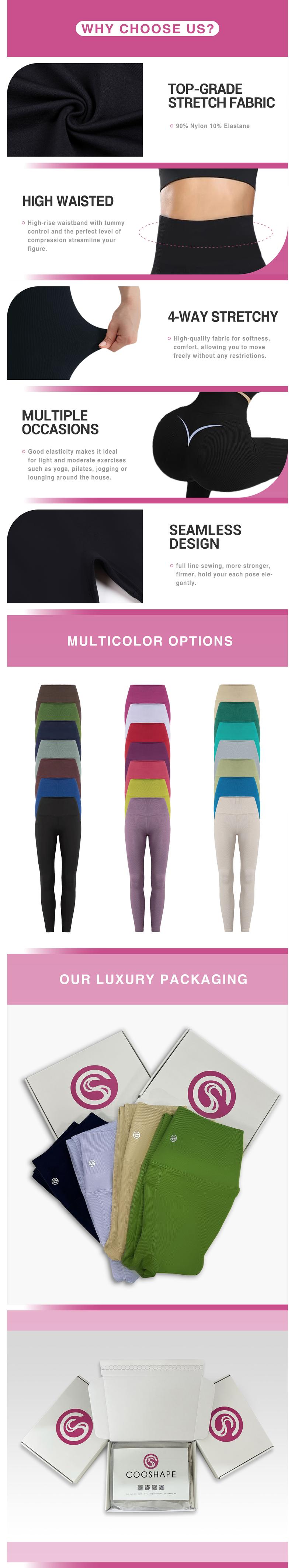 SHAPSHE High Waisted Tummy Control Shaping Workout Leggings for Women