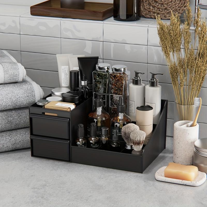 Skincare display rack, sturdy and durable, easy to assemble, perfume rack, space-saving dresser organizer, suitable for bathroom and bedroom, ideal gift for men, Makeup Cosmetic Organizer