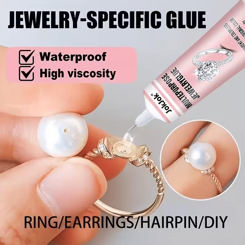 Jewelry Making Glue, Strong Adhesive for Nail Art, Transparent After Curing, Suitable for Metal, Plastic, Ceramic, Rubber, Jewelry