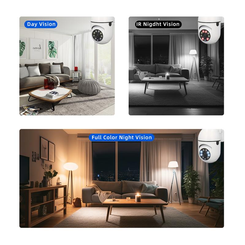 【JOOAN 1080P FHD Home Smart WiFi Security Camera】BT/WiFi Connection, 360° PTZ Panorama HD, Color Night Vision, Motion Detection, Two-Way Audio, Auto Tracking, Siren Alarm, 2.4G WiFi, SD Card/Cloud Storage (Optional) 【JOOAN 1080P FHD Home Smart WiFi Security Camera】BT/WiFi Connection, 360° PTZ Panorama HD, Color Night Vision, Motion Detection, Two-Way Audio, Auto Tracking, Siren Alarm, 2.4G WiFi, SD Card/Cloud Storage (Optional)