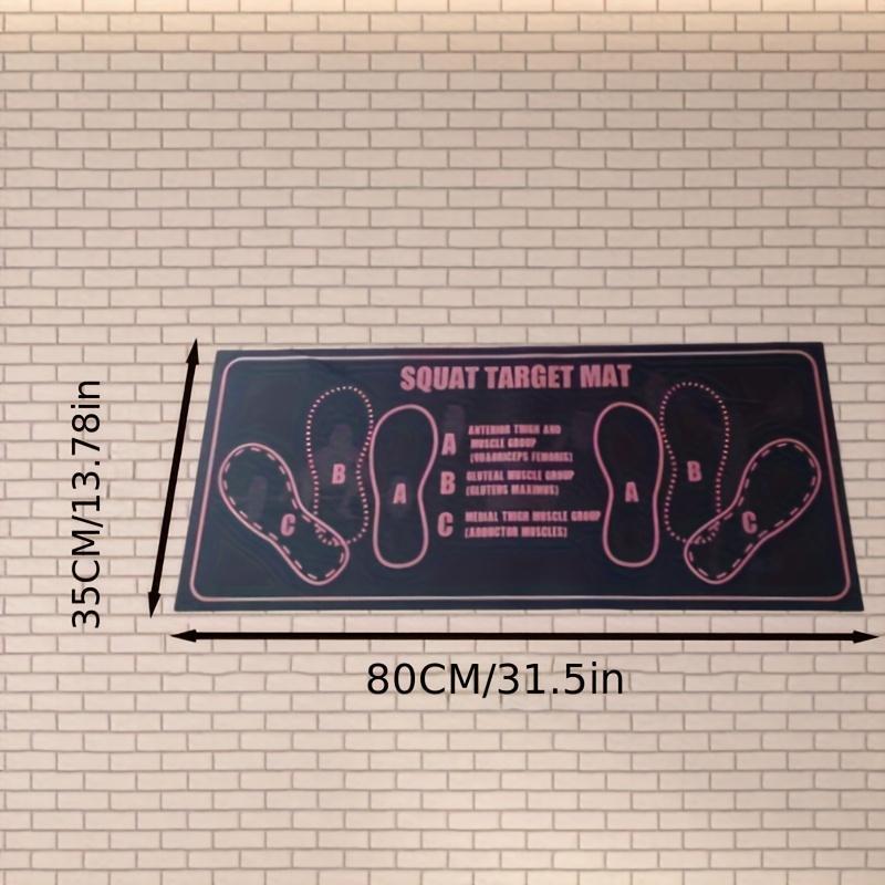 Durable squat mat with segmented design and progress monitoring; non-slip and long-lasting; suitable for home gyms, ideal for squats and lunges; also suitable for home workouts and yoga.