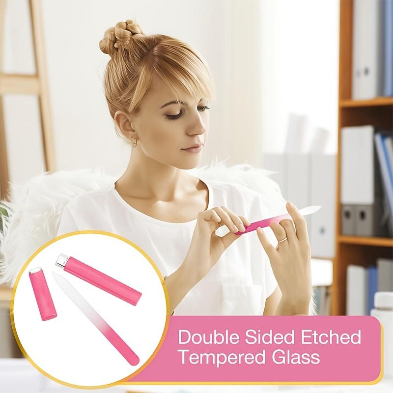 3PCS Premium Glass Nail File Set with Case - Professional Double Sided Crystal Nail Files for Natural & Acrylic Nails, Portable Manicure Tools for Home & Salon Use, Unisex Fingernail & Toenail Buffer for Smooth Shaping 3PCS Premium Glass Nail File Set with Case - Professional Double Sided Crystal Nail Files for Natural & Acrylic Nails, Portable Manicure Tools for Home & Salon Use, Unisex Fingernail & Toenail Buffer for Smooth Shaping